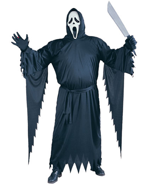 Mens Plus Size Scream Ghost Face Costume - Click Image to Close