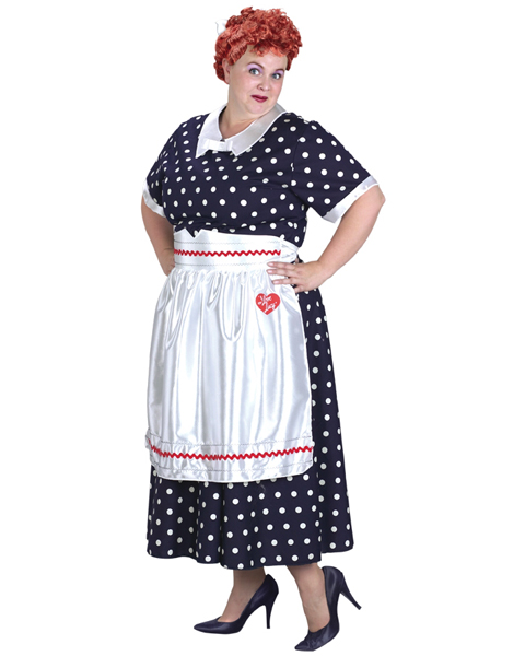 Plus Size I Love Lucy Polka Dot Costume - Click Image to Close