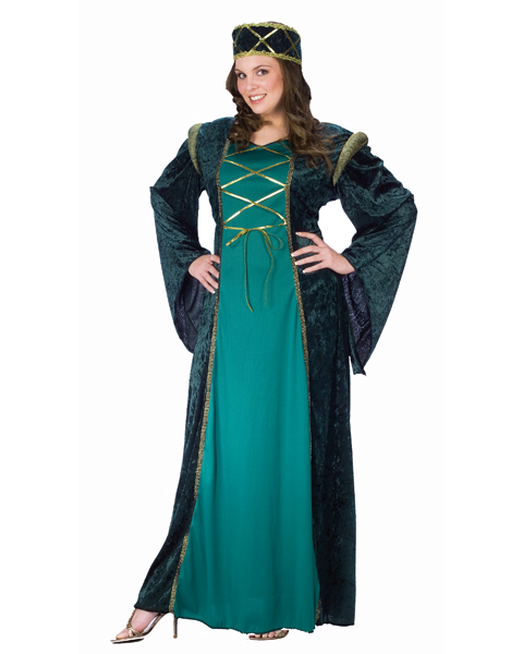 Plus Size Lady In Waiting Costume - Click Image to Close