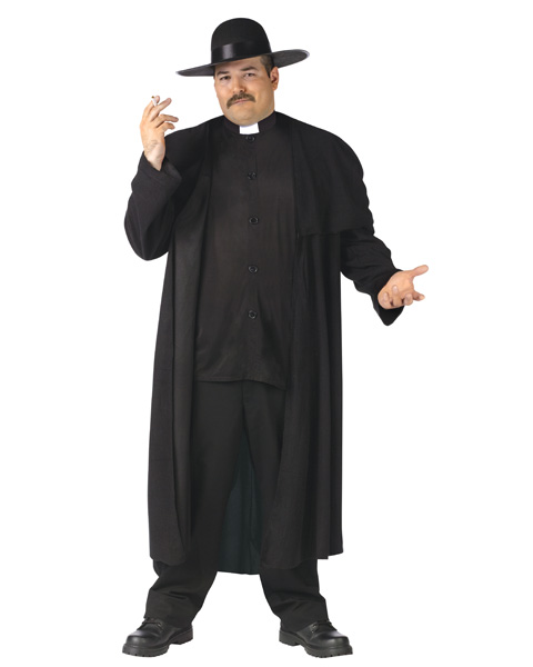 Deluxe Priest Plus Size Costume - Click Image to Close