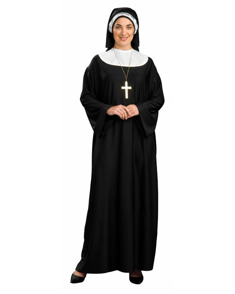 Womens Plus Size Nun Costume - Click Image to Close