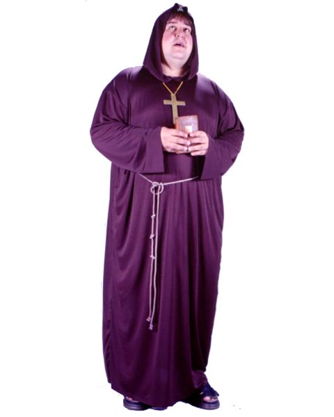 Mens Plus Size Monk Costume - Click Image to Close