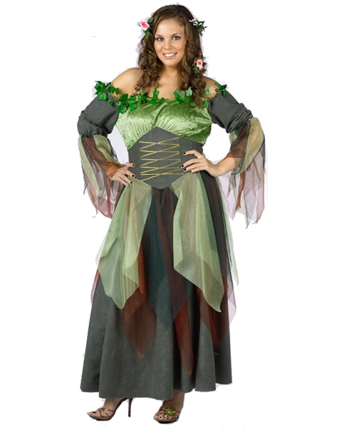 Womens Plus Size Mother Nature Costume - Click Image to Close