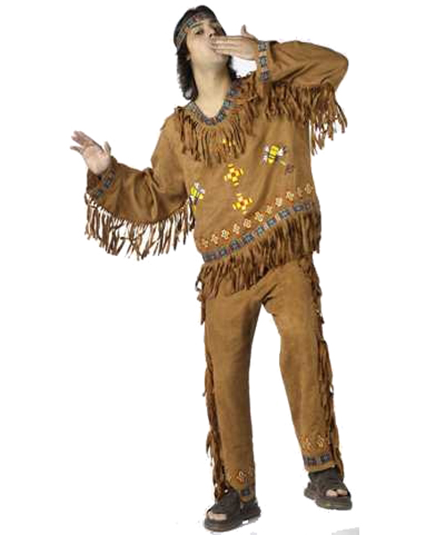 Mens Plus Native American Male Costume - Click Image to Close