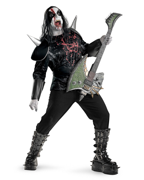 Mens Metal Mayhem Plus Costume - Click Image to Close