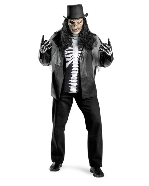 Mens Plus Size Cryptic Rocker Costume