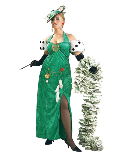 Plus Size Lady Luck Costume for Adult - Click Image to Close