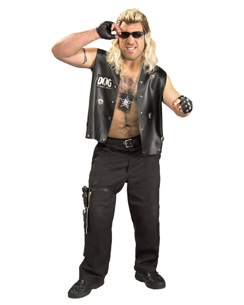 Dog the Bounty Hunter Plus Size Costume for Men - Click Image to Close