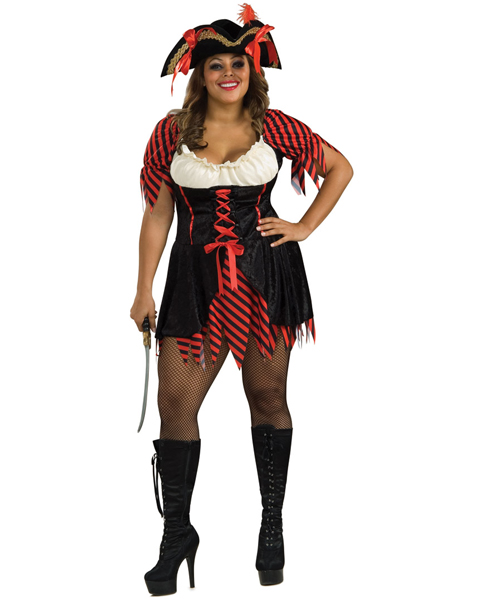 Queen Size Pirate Costume - Click Image to Close