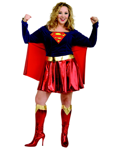 Plus Size Supergirl Costume for Adult - Click Image to Close