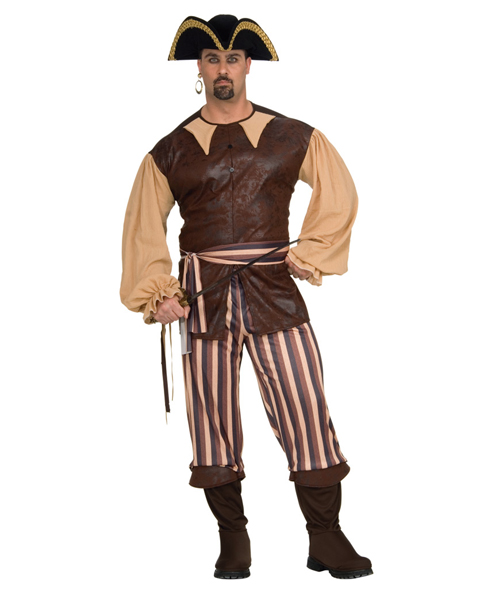 Plus Size Caribbean Pirate Costume - Click Image to Close