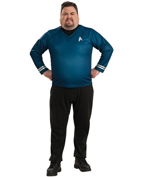 Mens Plus Size Star Trek Deluxe Shirt Costume