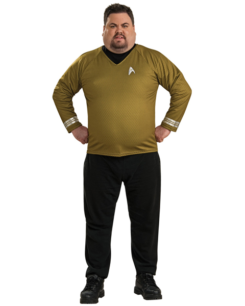 Mens Plus Size Star Trek Deluxe Shirt Costume - Click Image to Close