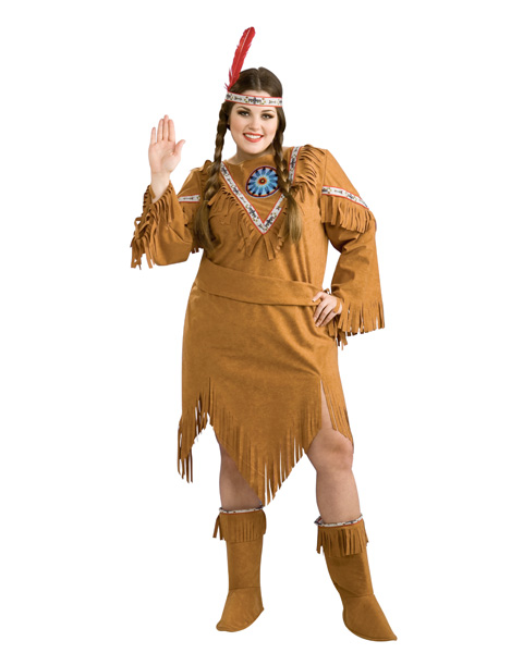 Adult Indian Girl Plus Costume - Click Image to Close