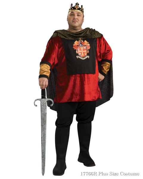 Plus Size Deluxe Renaissance King Mens Costume