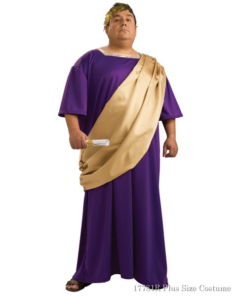 Plus Size Deluxe Caesar Mens Costume - Click Image to Close