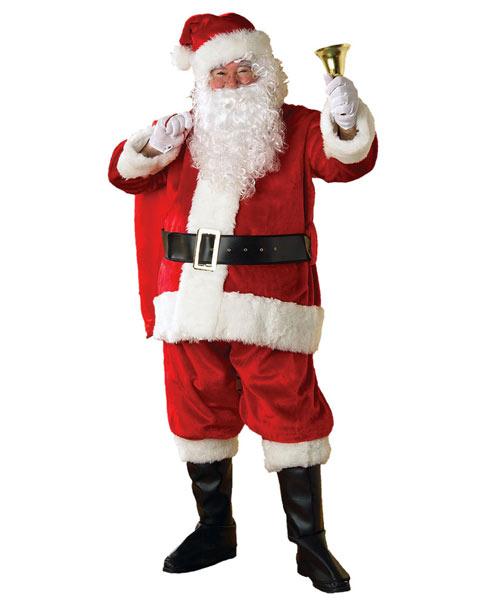 Adult XXL Regency Plush Santa Suit