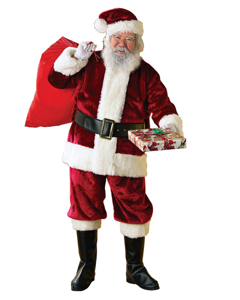 Extra Large Crimson Regency Santa Suit Costume - Click Image to Close