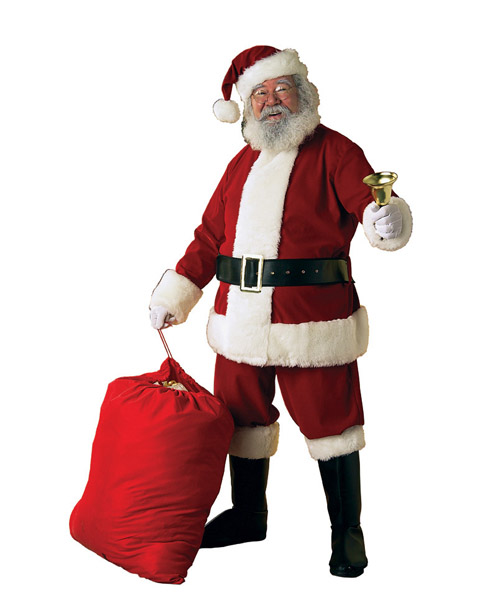 Adult Deluxe Velvet X-Large Santa Suit - Click Image to Close