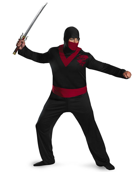 Plus Size Ninja Warrior Mens Costume - Click Image to Close