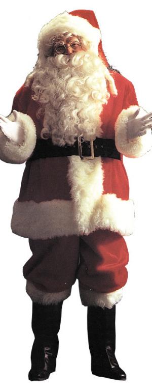 Santa Suit Deluxe Adult Costume - Click Image to Close