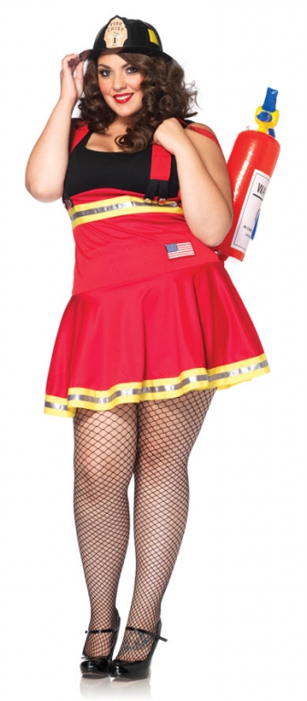 Fire Fighter Plus Size Costume - Click Image to Close