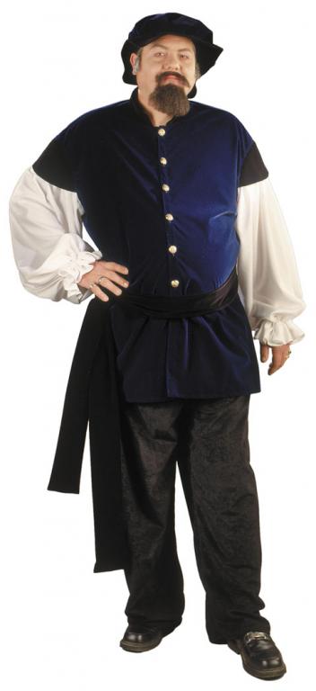 Renaissance Merchant Plus Size Adult Costume - Click Image to Close