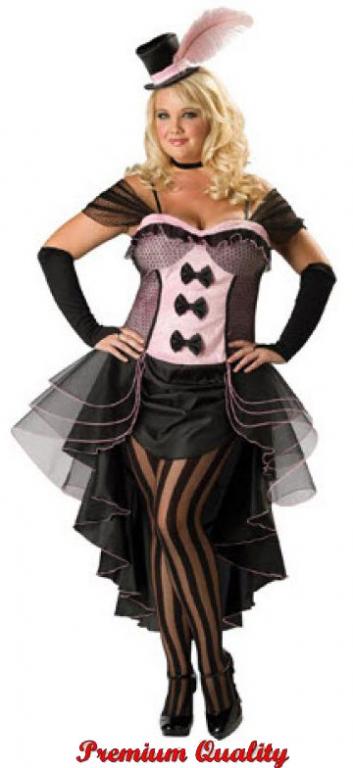 Burlesque Babe Plus Size Costume - Click Image to Close