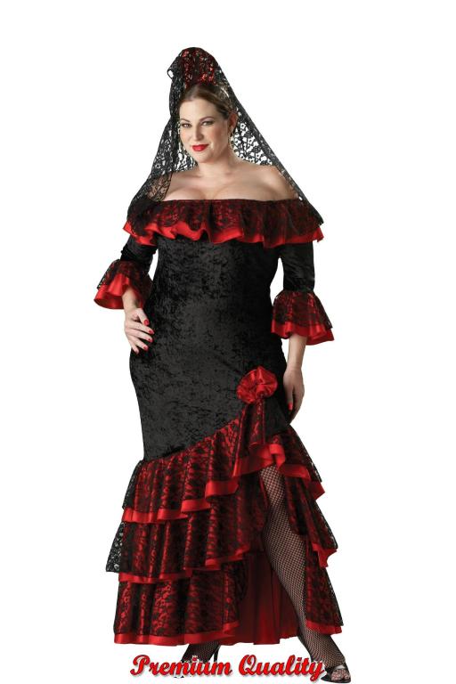 Senorita Plus Size Adult Costume - Click Image to Close