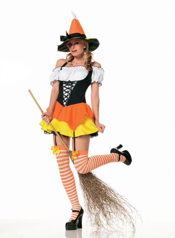 Candy Corn Witch Costume - Click Image to Close