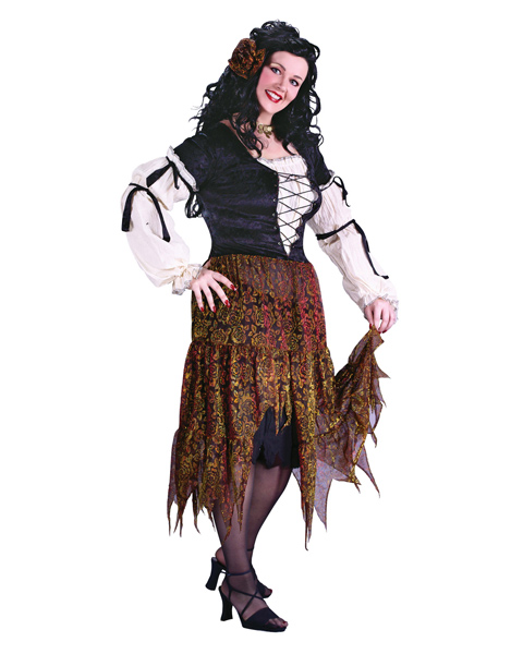 Plus Size Gypsy Rose Costume For Adult - Click Image to Close