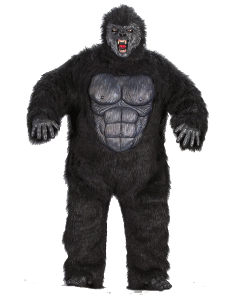 Mens Plus Size Ferocious Gorilla Costume