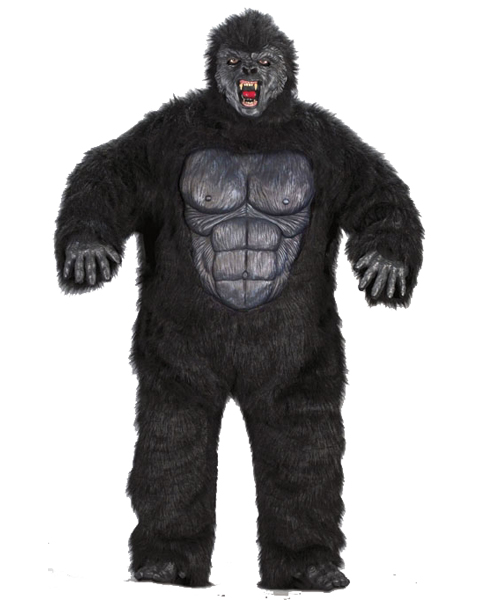 Mens Plus Size Ferocious Gorilla Costume - Click Image to Close