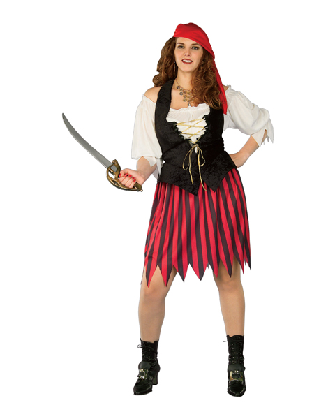 Adult Plus Size Buccaneer Wench Costume - Click Image to Close