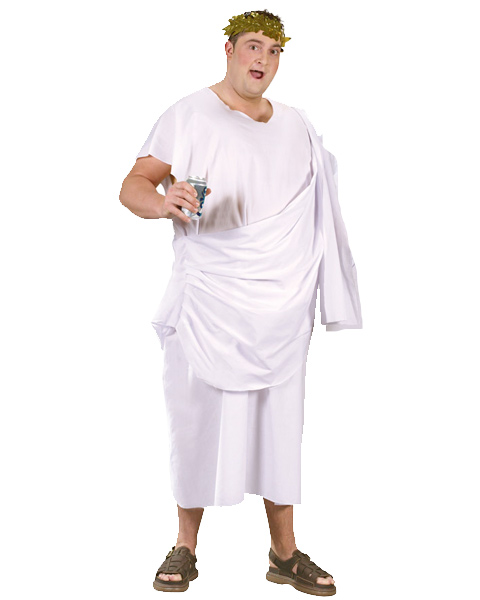 Unisex Plus Size Toga! Toga! Costume - Click Image to Close