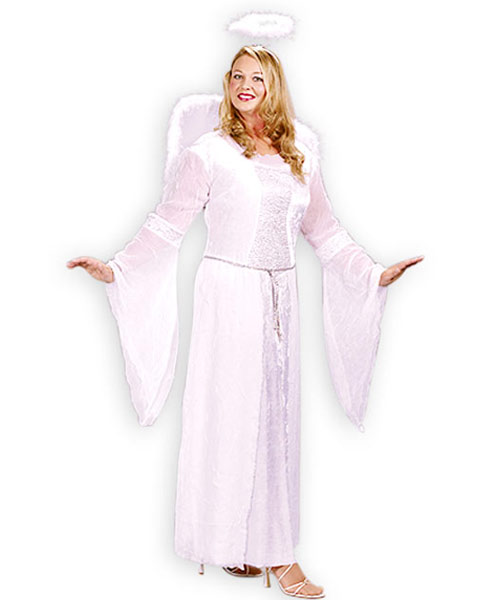 Womens Plus Size Heavenly Angel Costume - Click Image to Close