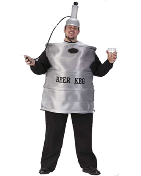 Mens Plus Size Beer Keg Costume - Click Image to Close