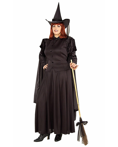 Womans Plus Size Classic Witch Costume - Click Image to Close