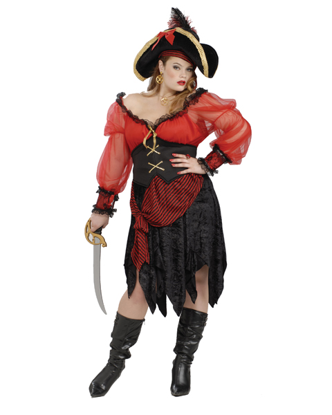 Adult Bucceneer Beauty Plus Costume - Click Image to Close