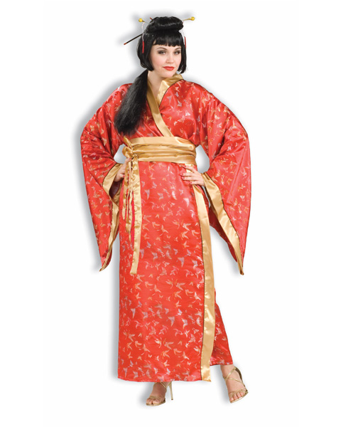 Adult Madame Butterfly Plus Costume - Click Image to Close