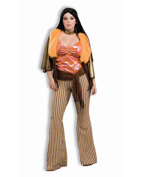 Womans Plus Size 60s Babe Costume