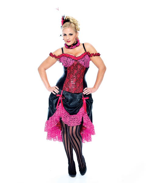 Sexy Madame Can Can Dancer Plus Size Costume - Click Image to Close