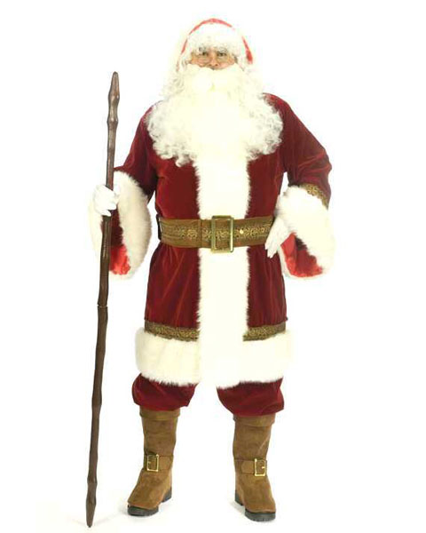 Extra Large Adult Deluxe Old Time Santa Suit - Click Image to Close