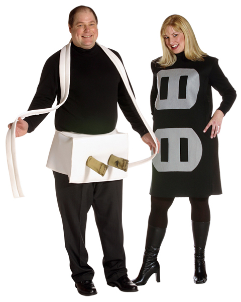 Mens Plus Size Plug & Socket Costume - Click Image to Close