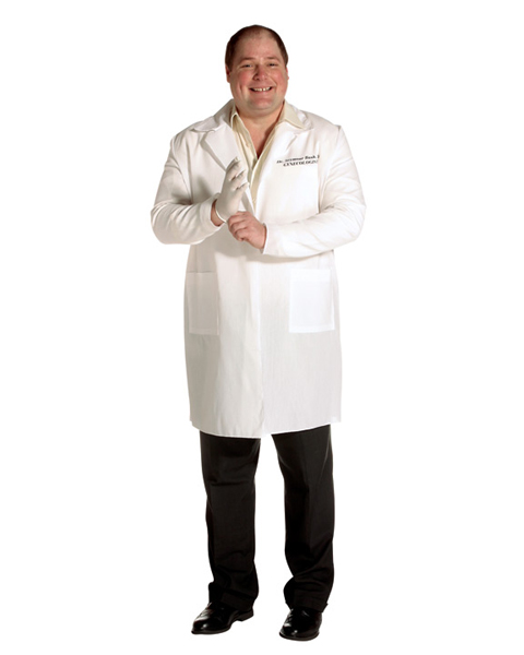 Mens Plus Size Dr. Seymour Bush Gyno Costume - Click Image to Close