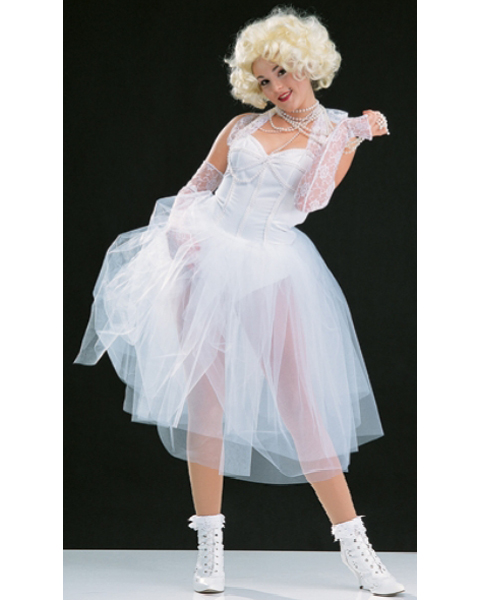 Womens Plus Size 80s Icon Costume - Click Image to Close