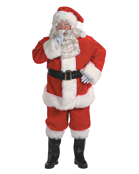 Adult X-Large Professional Quality Santa Suit - Click Image to Close