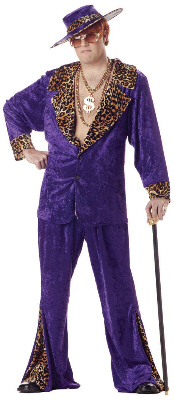 Pimp Plus Size Adult Costume - Click Image to Close