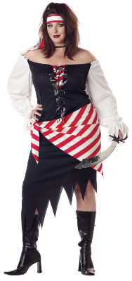 Ruby The Pirate Beauty Plus Size Adult Costume - Click Image to Close