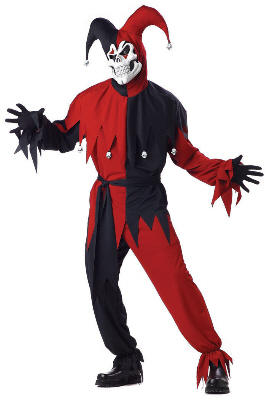 Evil Jester Plus Size Adult Costume